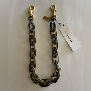 Coach Link Chain Strap NWT
